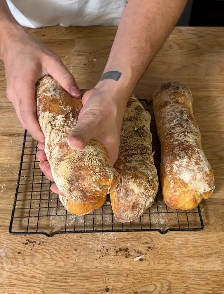 Ciabatta mit Sauerteig & Hefe